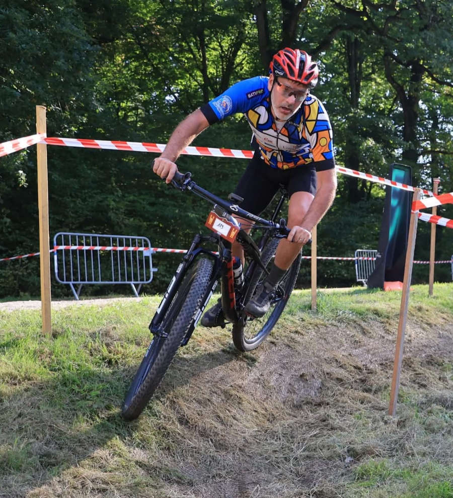 Nicolas en course vélo route